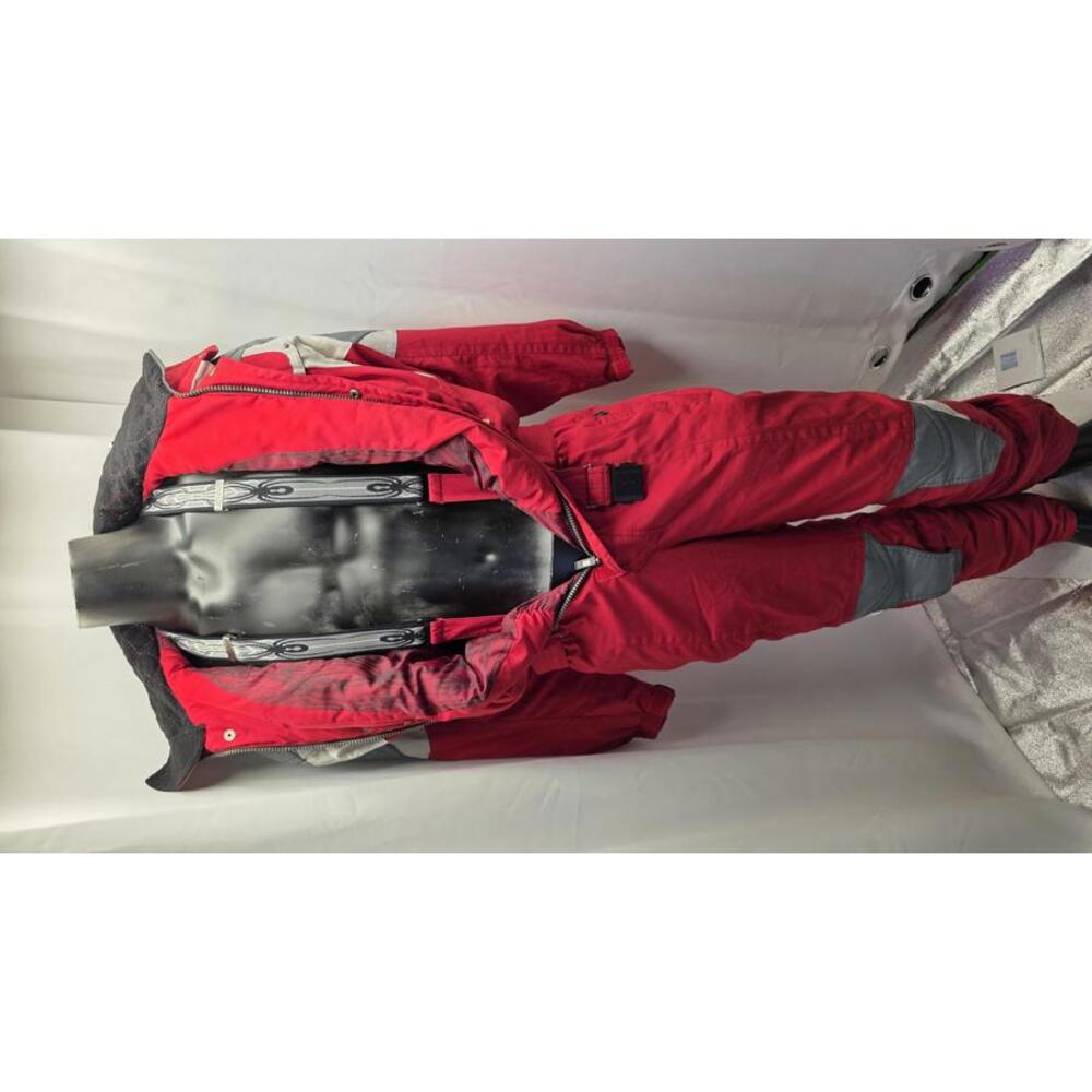Vintage 90s Spyder One Piece Ski Suit Men's L Red Gray Retro Gorpcore Snowsuit